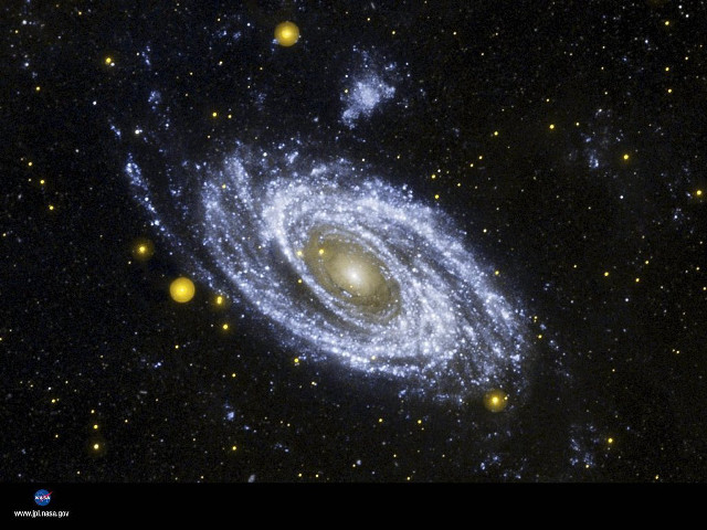Spiral galaxy black hole stars free wallpaper - medium preview image