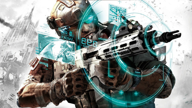 Man gun futuristic background design free wallpaper - medium preview image