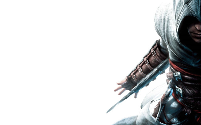 Man hoodie sword camera white free wallpaper - medium preview image