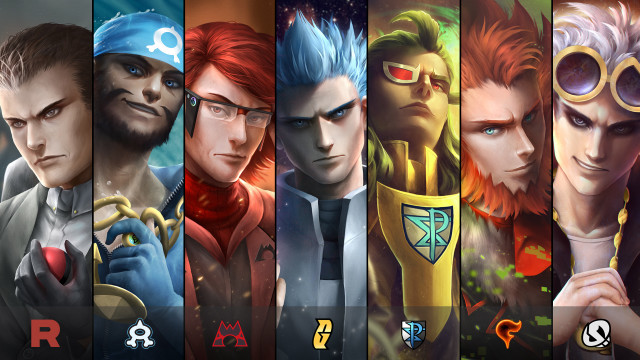 Overwatch characters colorful row different free wallpaper - medium preview image