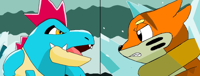Cartoon animals standing field grass free wallpaper - medium preview image