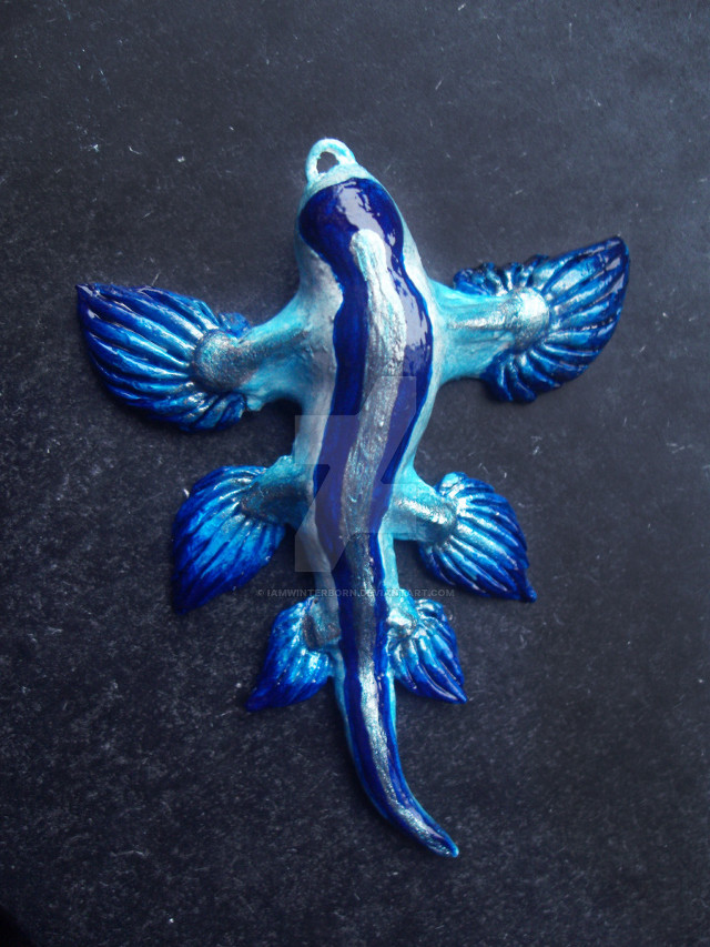 Blue fish white stripe airbrush free wallpaper - medium preview image