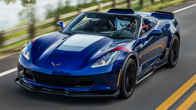 Blue sports car lake trees free wallpaper - medium preview image