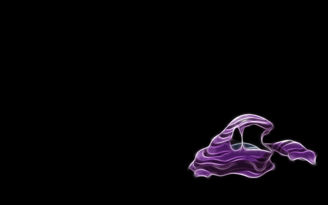 Purple floating object black background free wallpaper - medium preview image