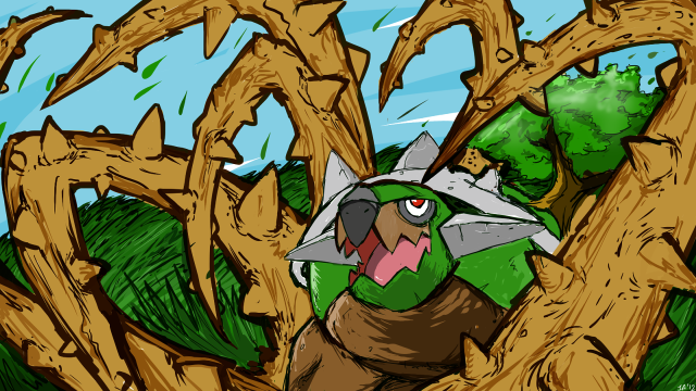 Cartoon man forest large axe free wallpaper - medium preview image