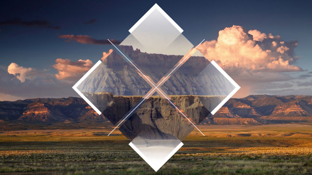 Mountain range reflection sky clouds free wallpaper - medium preview image