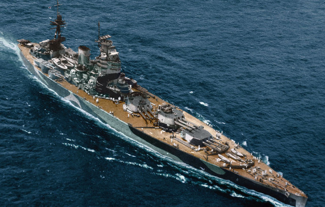 Large ship ocean smoke water #5 free wallpaper - medium preview image