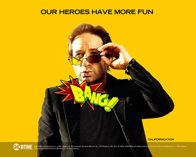 Man suit sunglasses yellow background free wallpaper - medium preview image
