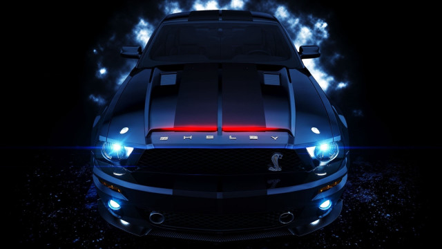 Mustang cobra astronaut aurora galaxy free wallpaper - medium preview image