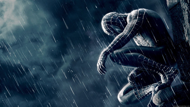 Spider man rain hands hips #2 free wallpaper - medium preview image