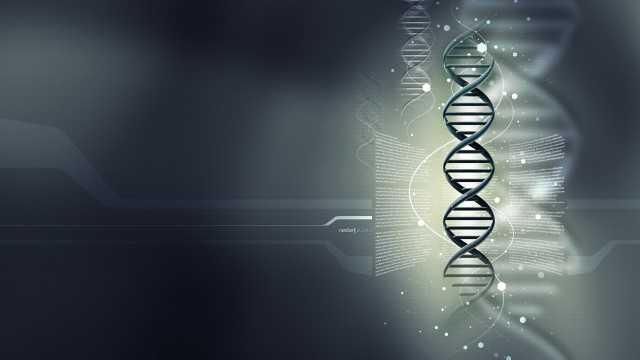 Dna double strand dark background free wallpaper - medium preview image