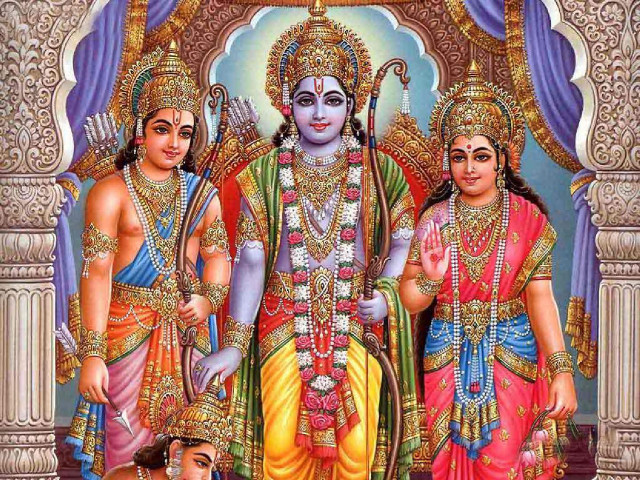 Three men indian attire standing free wallpaper - medium preview image