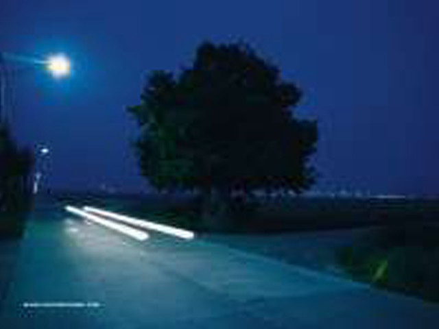 Street night light tree distance free wallpaper - medium preview image