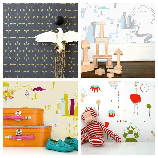 Toy suitcase bird airplane collage free wallpaper - medium preview image