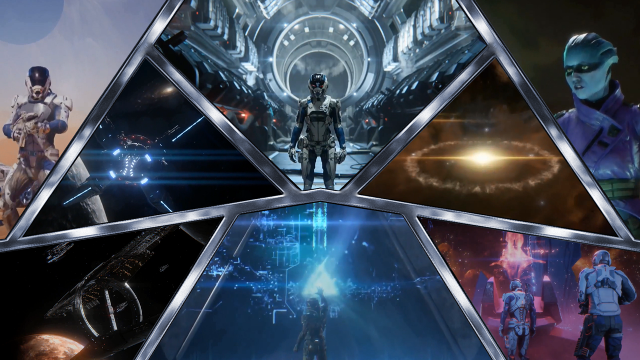 Sci fi collage futuristic characters free wallpaper - medium preview image