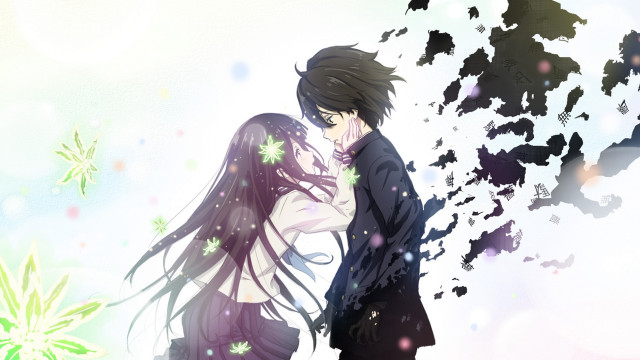 Man woman kissing tree butterflies #2 free wallpaper - medium preview image
