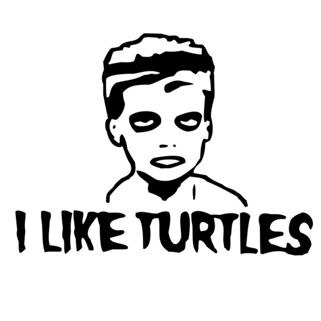 Black white man turtle face free wallpaper - medium preview image