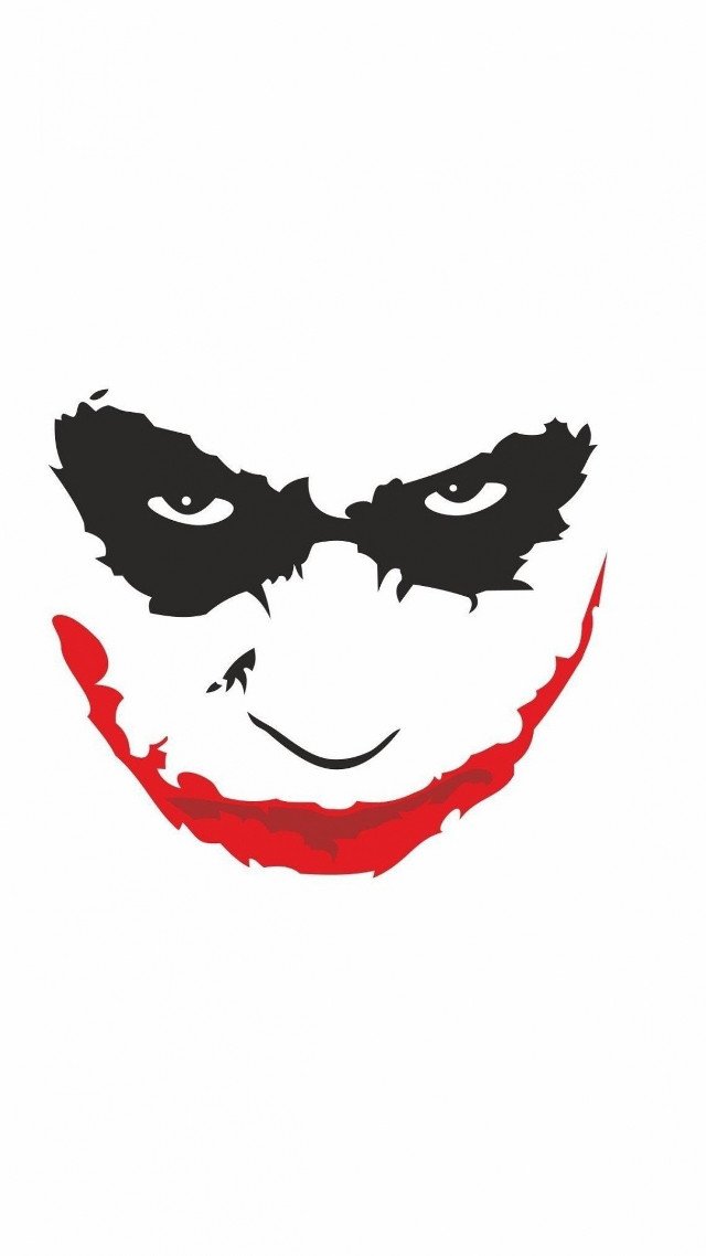 Joker face red nose black free wallpaper - medium preview image