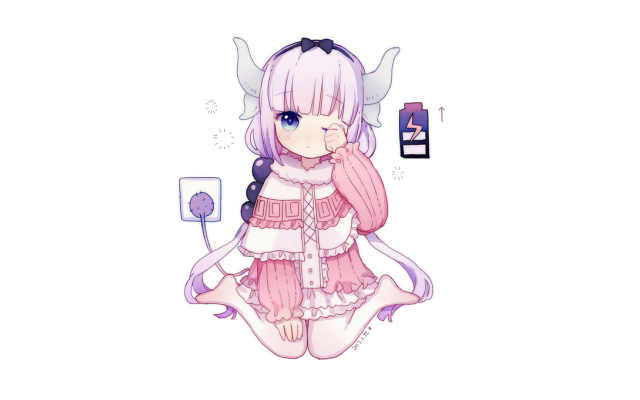 Girl horns sweater drawing art free wallpaper - medium preview image