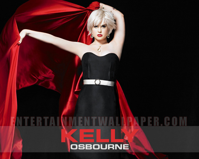 Woman black dress red shawl free wallpaper - medium preview image