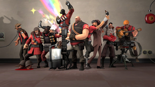 Animated characters room rainbow background free wallpaper - medium preview image