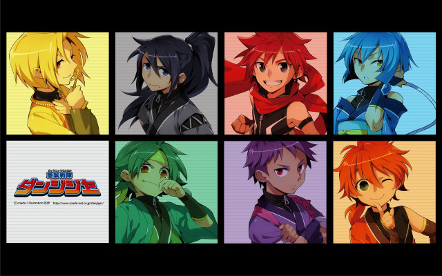 Anime characters colorful hair styles #2 free wallpaper - medium preview image