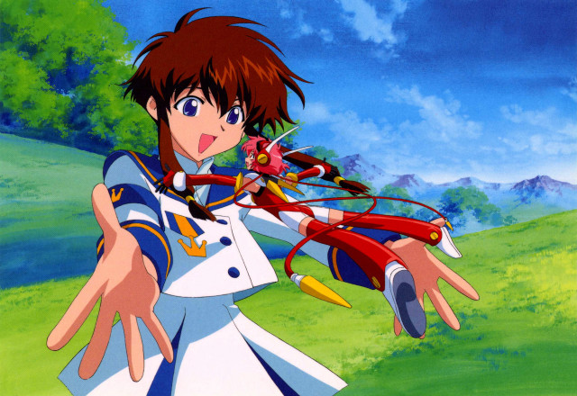 Woman uniform red object blue free wallpaper - medium preview image