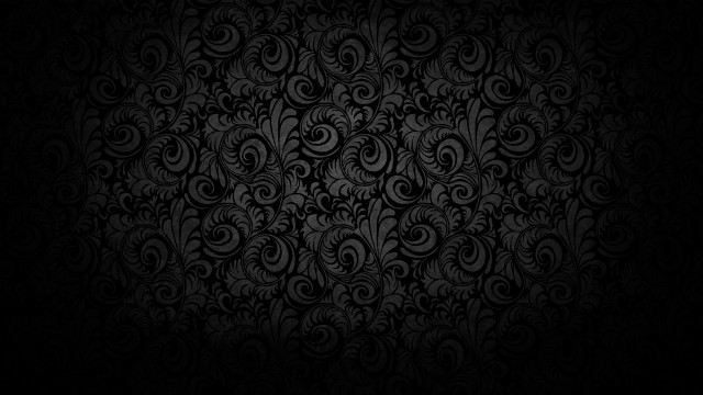 Black wallpaper swirls leaves pattern #9 free wallpaper - medium preview image