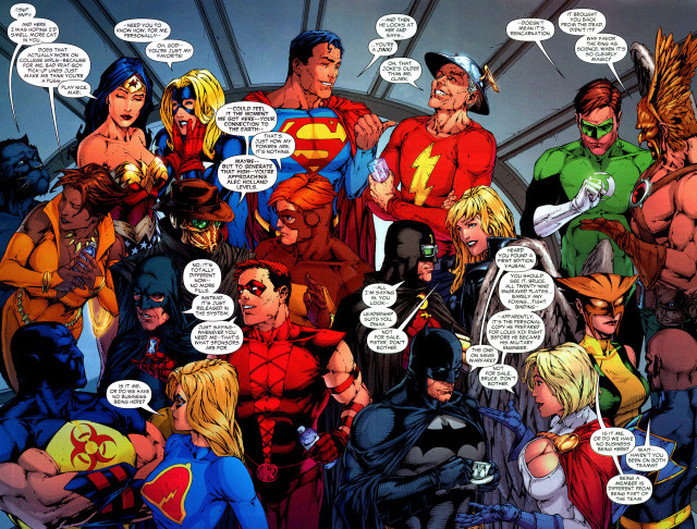 Comic characters group strip bubbles free wallpaper - medium preview image