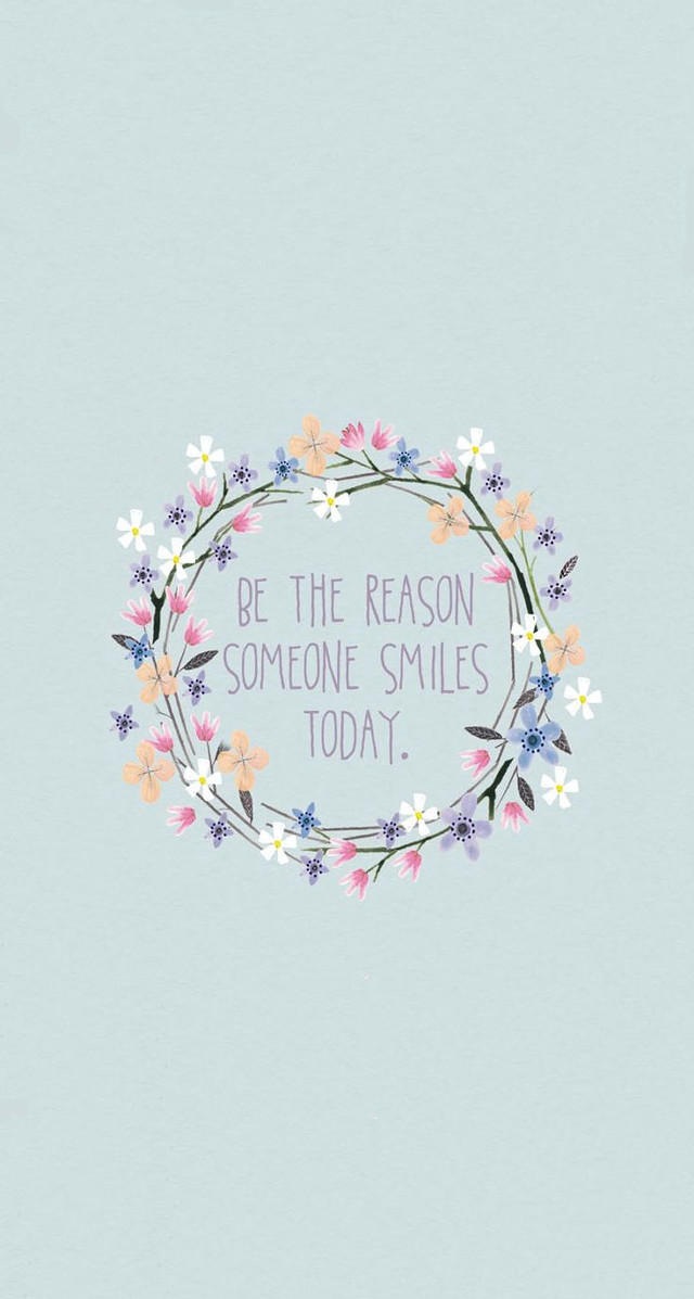 Be the reason smiles floral #2 free wallpaper - medium preview image