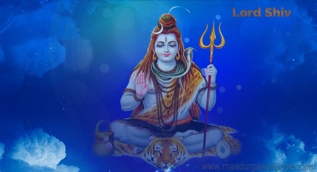 Lord shivva cloud staff blue free wallpaper - medium preview image