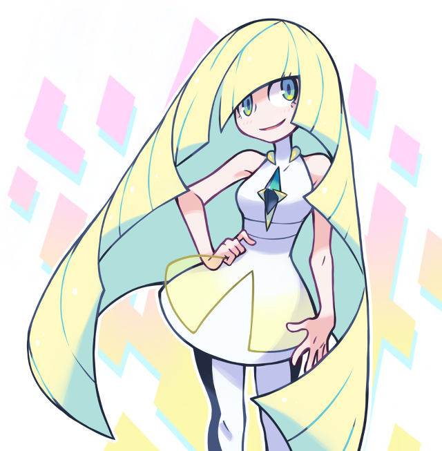 Cartoon girl blonde hair blue free wallpaper - medium preview image