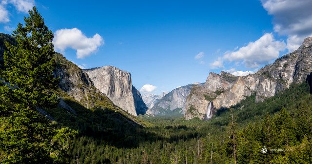 Valley mountains trees foreground scenery free wallpaper - medium preview image