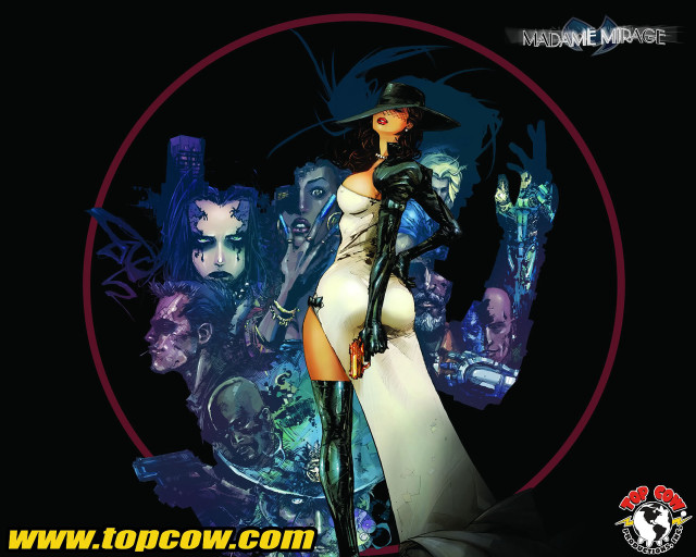 Woman white dress black hat #4 free wallpaper for desktop - medium preview image