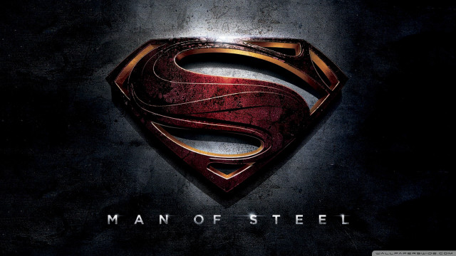 Superman logo dark background mansteel free wallpaper - medium preview image