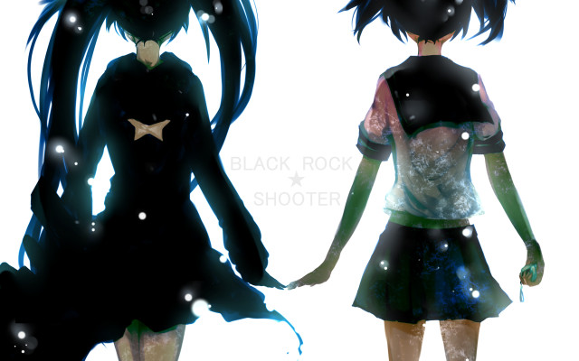Anime girls snow falling white free wallpaper - medium preview image