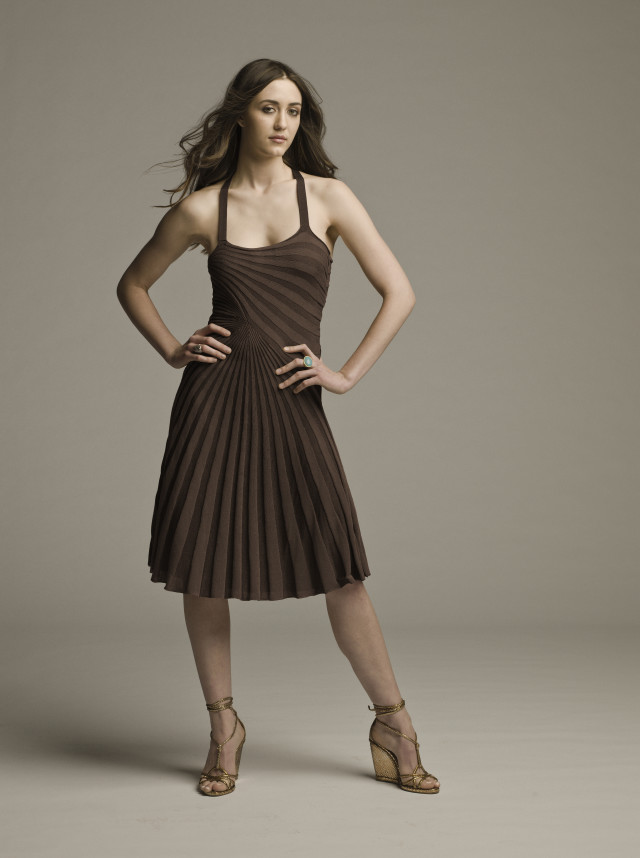 Woman brown dress posing picture #2 free wallpaper - medium preview image