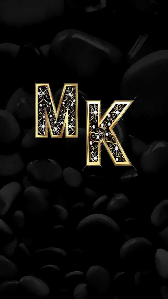 Black gold letter black background free wallpaper - medium preview image