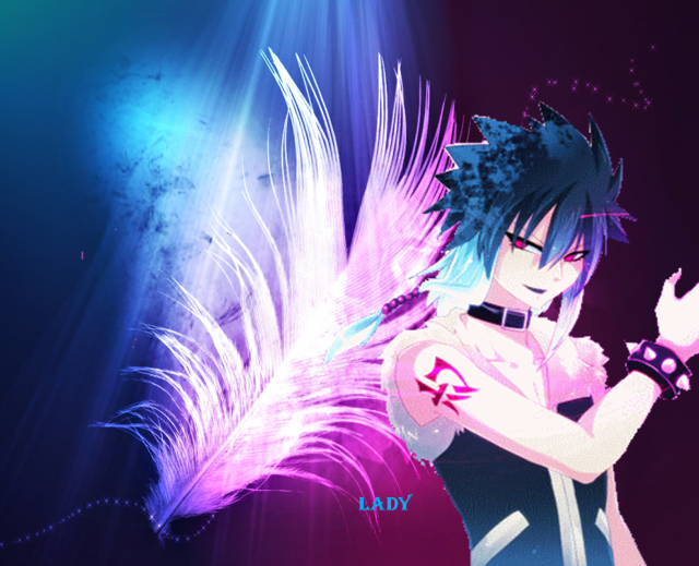 Girl feather purple background blue free wallpaper - medium preview image