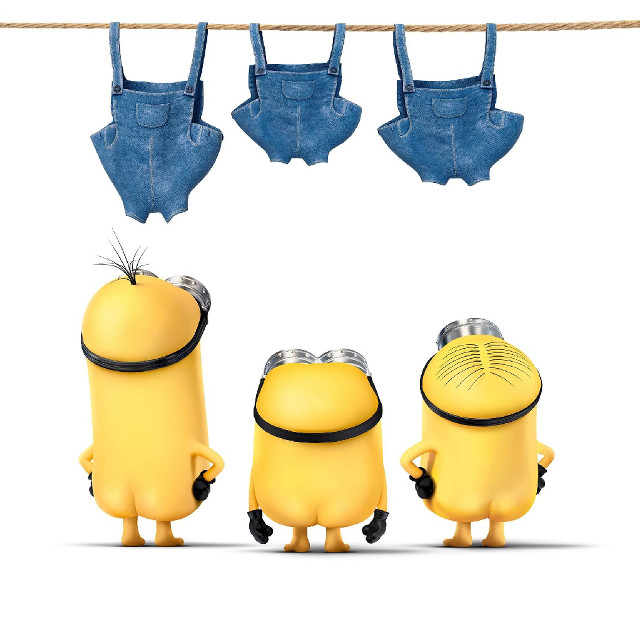 Minions hanging clothesline glasses clothespins free wallpaper - medium preview image
