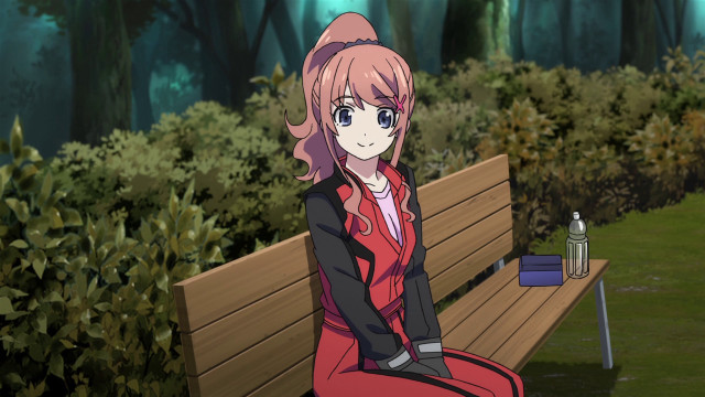 Woman bench park water bottle free wallpaper - medium preview image