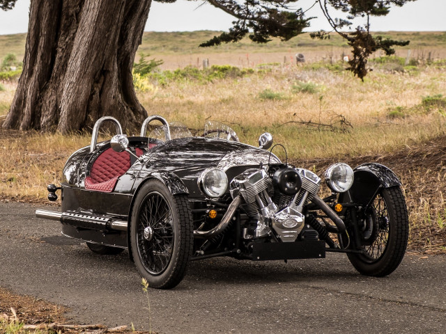 Motorcycle sidecar road tree grass free wallpaper - medium preview image