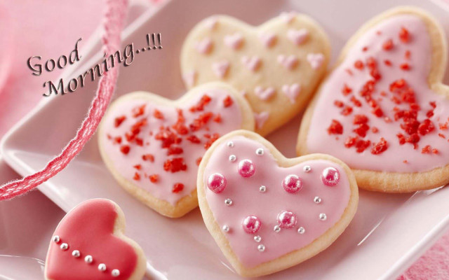 Heart cookies pink icing red #2 free wallpaper - medium preview image