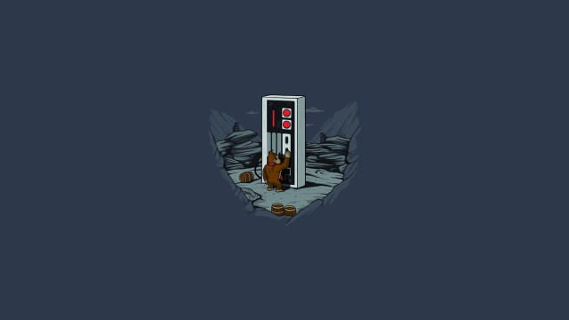 Gas pump bear mountain rocks free wallpaper - medium preview image