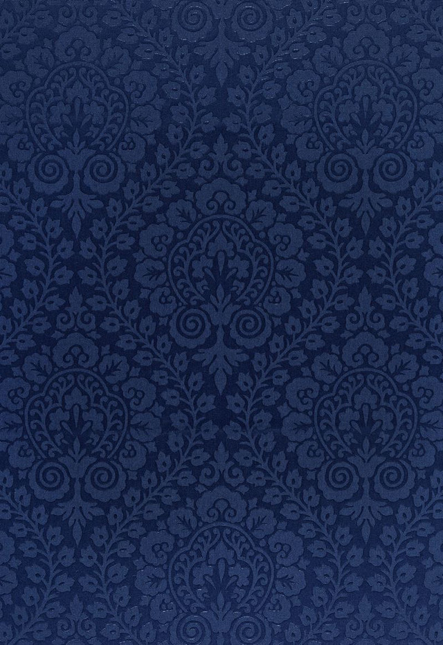 Blue background swirls leaves pattern free wallpaper - medium preview image
