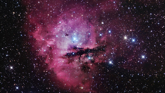 Starry pink center cluster space free wallpaper - medium preview image