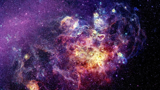 Large star cluster purple background free wallpaper - medium preview image