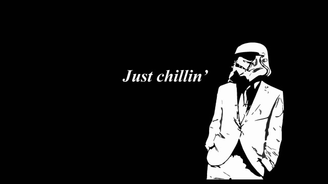 Man suit tie stormtrooper face free wallpaper - medium preview image