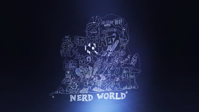 Lit sign person dark derf free wallpaper - medium preview image