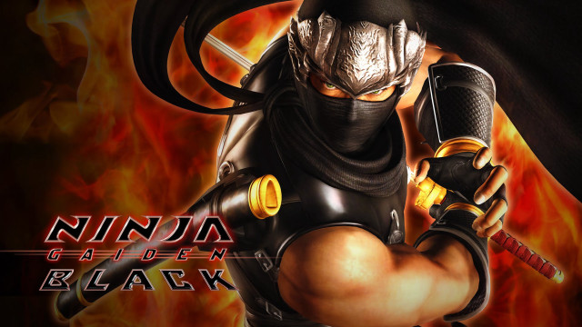 Ninja girl sword fire background free wallpaper - medium preview image